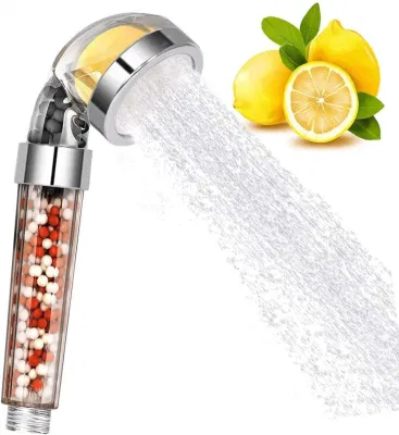 Badezimmer-Duschkopf mit ionischen Mineralperlen und Vitamin-C-Duschfilter